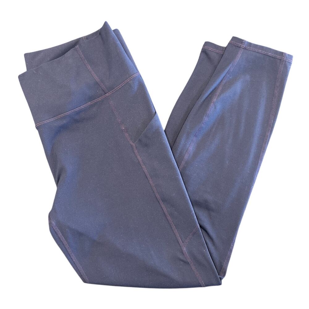 Fabletics PureLuxe Blue Cropped Leggings Size M Buttery Soft High Rise